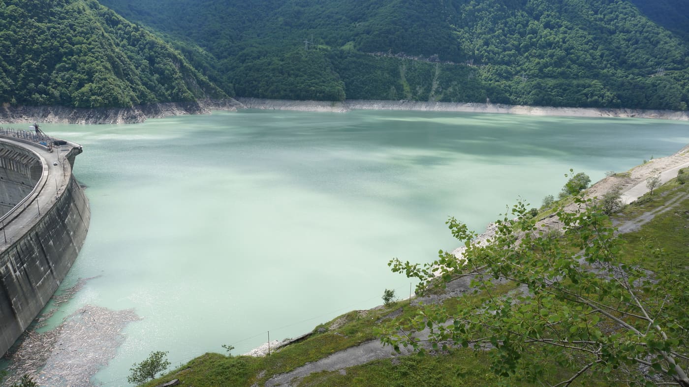 Yossi Cohen at Enguri Reservoir, Svaneti