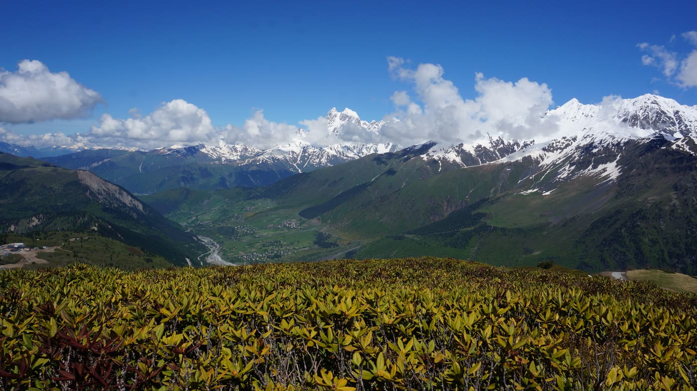 Dimitris Papadopoulos at Mestia, Svaneti