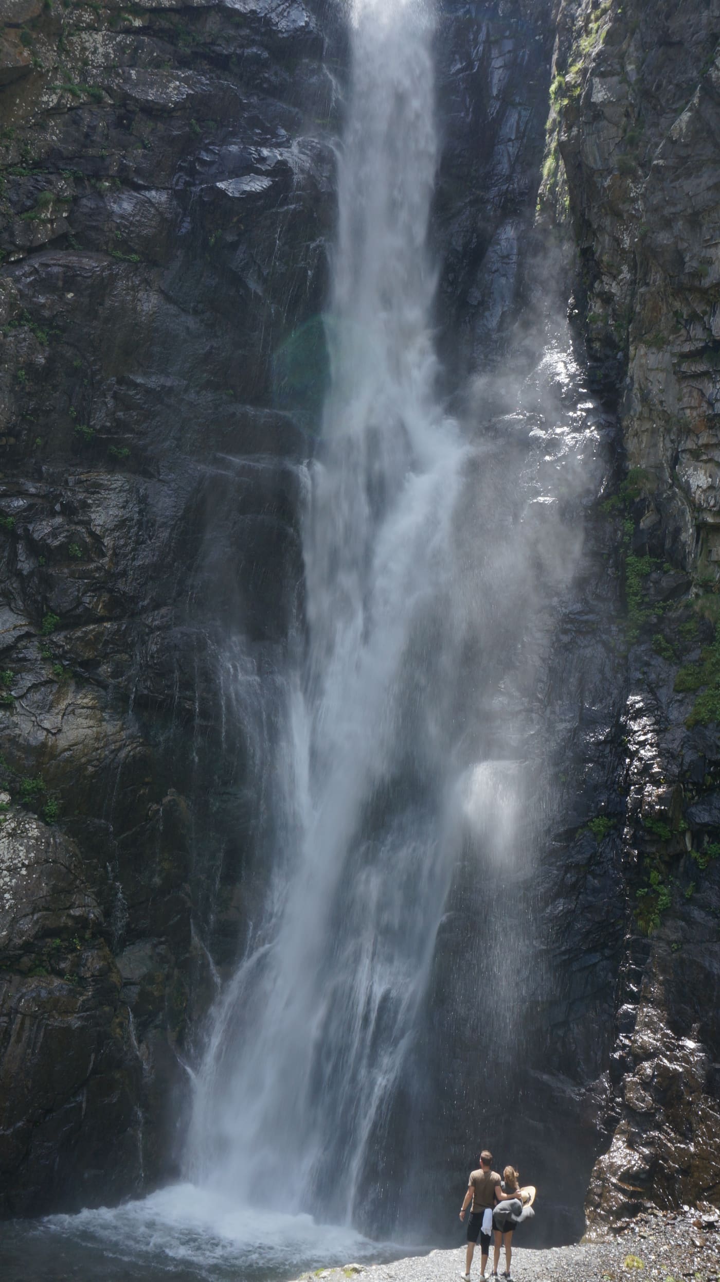 Tamar Levi at Gveleti Waterfall, Kazbegi